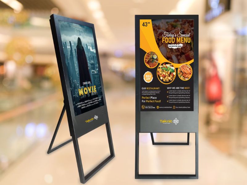 A SHAPE DIGITAL STANDEE